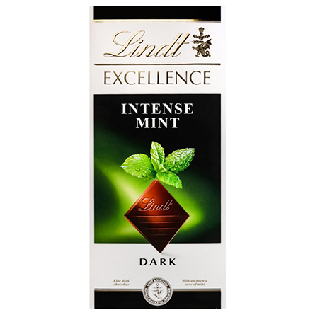 Шоколад темный Lindt Excellence мята 100г