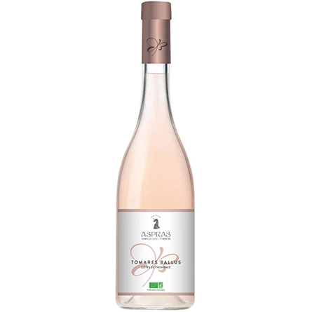 Вино Domaine des Aspras, 'Tomares Ballus' Rose, Cotes de Provence AOP, 2020 ;