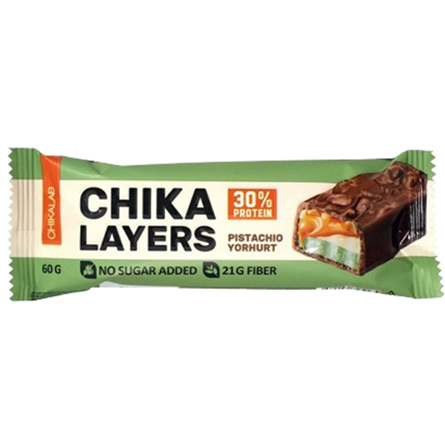 Батончик глазированный Фисташковый Йогурт Chikalab Chika Layers 60г