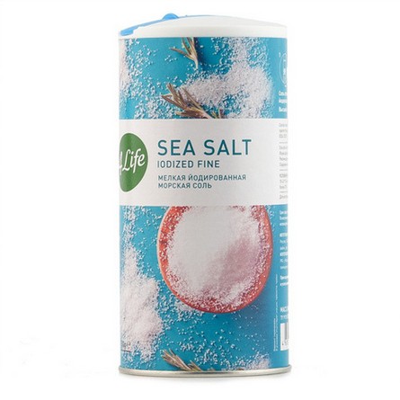 Соль морская мелкая йодированная 4Life 500г