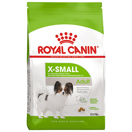 Сухой корм для взрослых собак очень мелких размеров от 10 месяцев Royal Canin X-Small Adult 500г