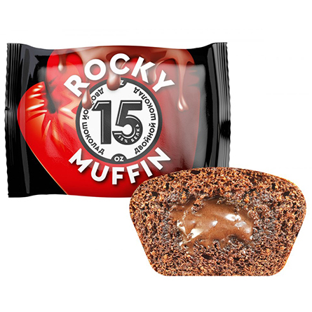 Кекс со вкусом двойной шоколад Muffin ROCKY 55г