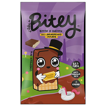 Вафли в глазури Сливки BITEY 35г