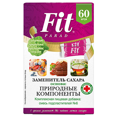 Заменитель сахара Fit Parad №6 саше 60шт