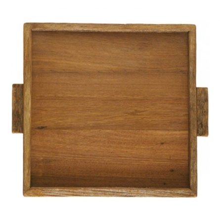 Поднос сервировочный Be Home Reclaimed Wood 25.5х25.5 см, цвет коричневый 23-43