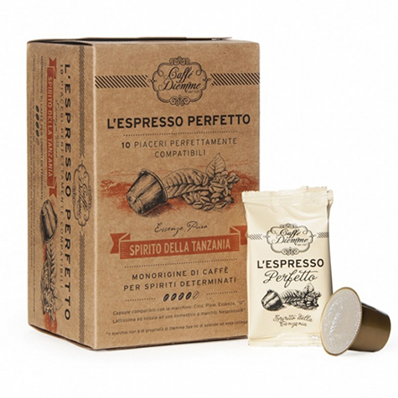 Кофе в капсулах для кофемашин Nespesso Diemme L'espresso Spirito della Tanzania 10шт